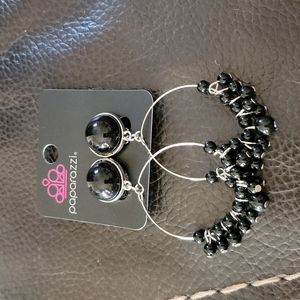 New! Black Clip on Earrings